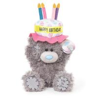 7" Birthday Cake Hat Me to You Bear Extra Image 2 Preview